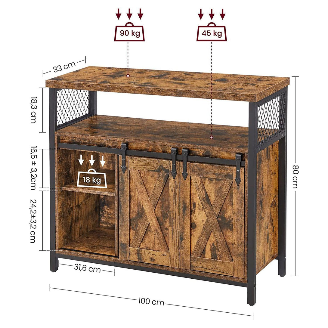 VASAGLE Jedálenská skrinka, kuchynská skrinka-Vashome.sk