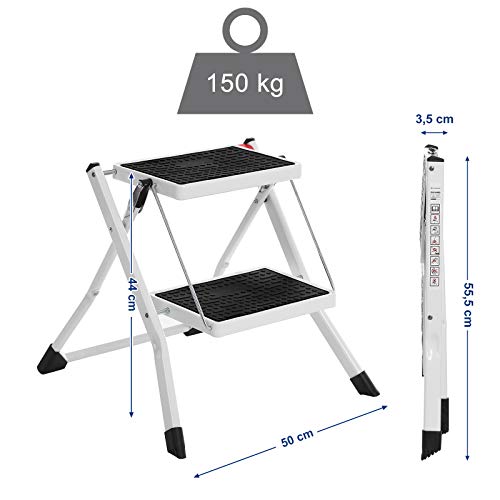 2 lépcsős létra max. Terhelhetőség 150 kg-ig-Vashome.sk