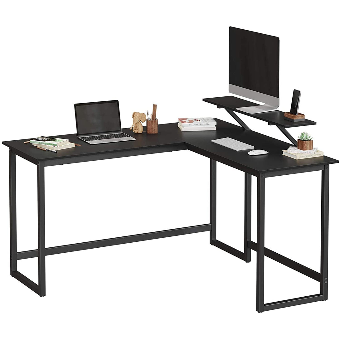 Rohový písací stôl, počítačový stôl v tvare L, 140 x 130 x 89 cm-Vashome.sk