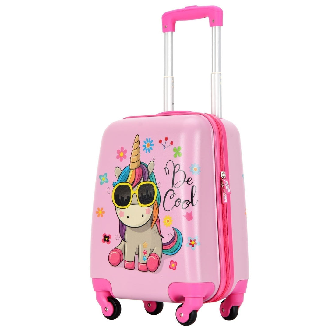 BONTOUR Sada detských kufrov so vzorom Jednorožec (batoh+kufor)