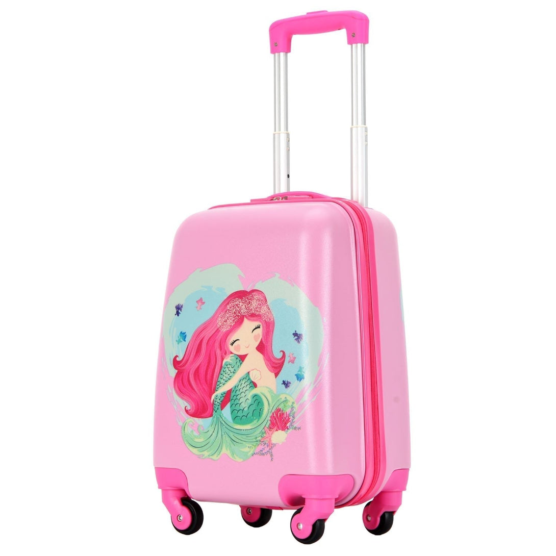 BONTOUR Sada detských kufrov so vzorom Morská panna (batoh+kufor)