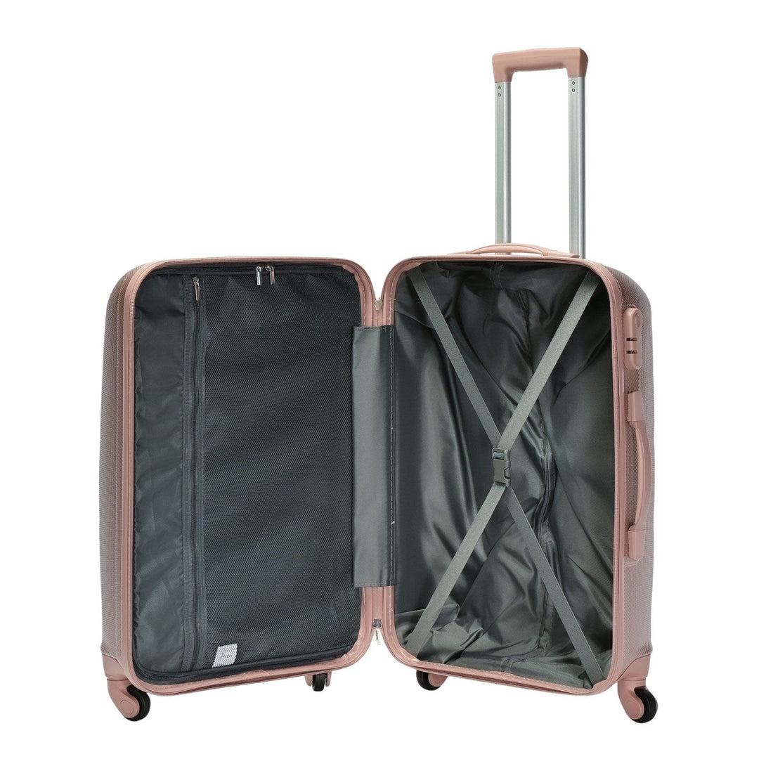 Sada kufrov BONTOUR "Horizontal" so 4 kolieskami, Rosegold-Vashome.sk