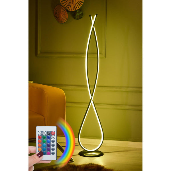 Stojacia lampa, Infinity Black - Multicolor-Vashome.sk