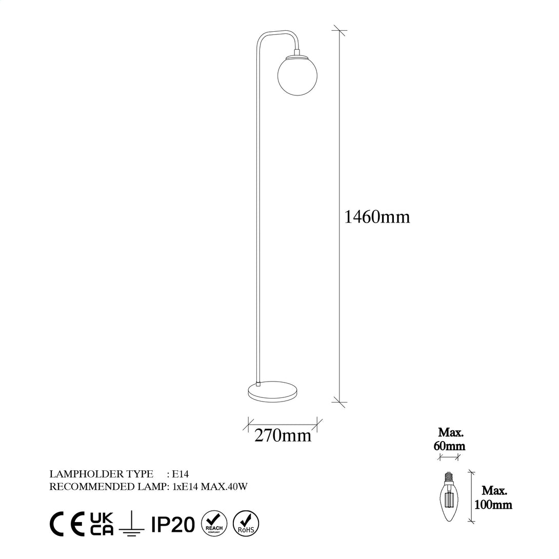 Stojacia lampa, Viran - 10955-Vashome.sk