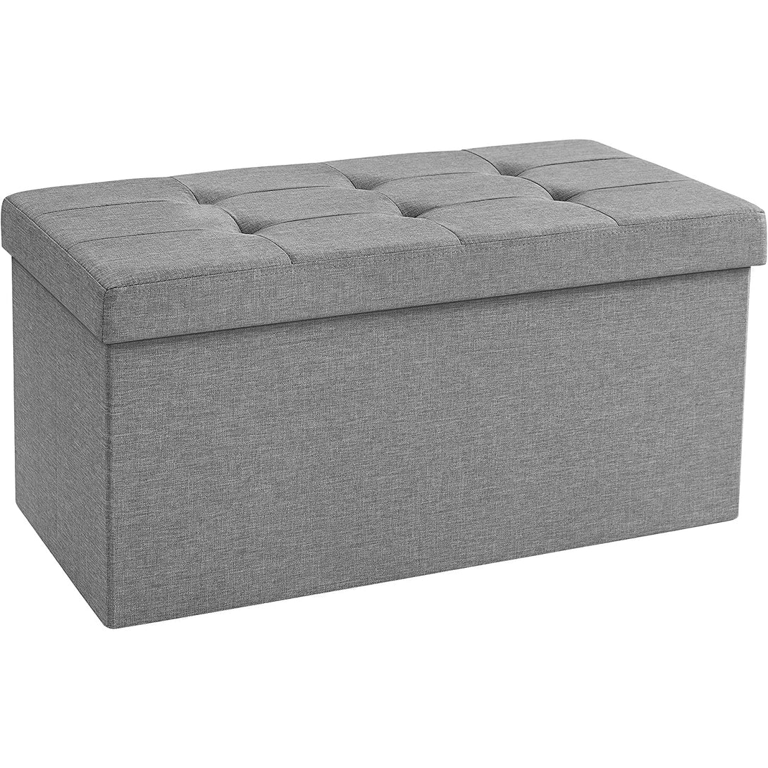 Sedací box 76 cm, úložný box, nosnosť do 300 kg, svetlo šedá-Vashome.sk