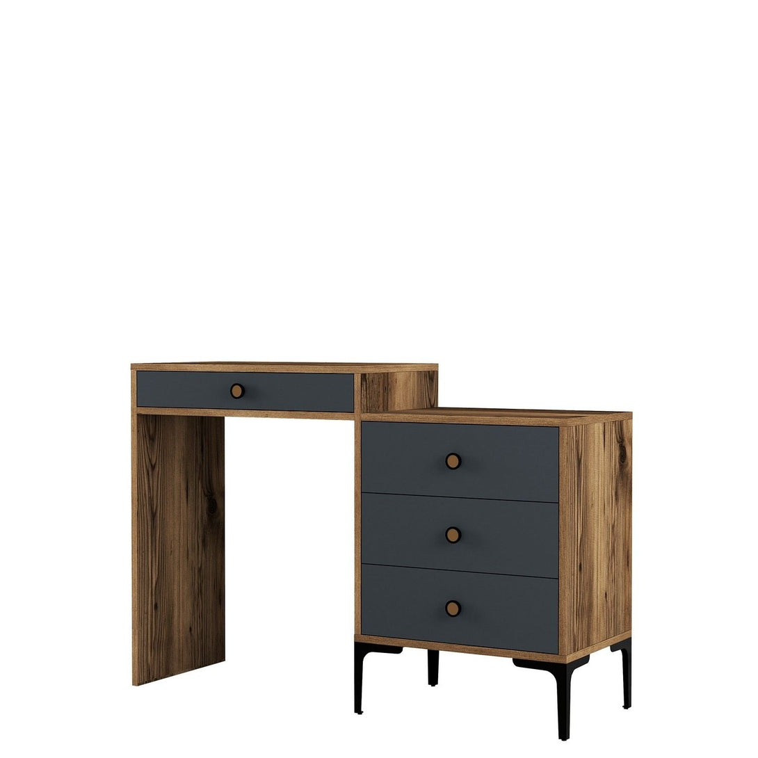 Fésülködő asztal Lizbon 550 - Walnut, Anthracite-Vashome.sk