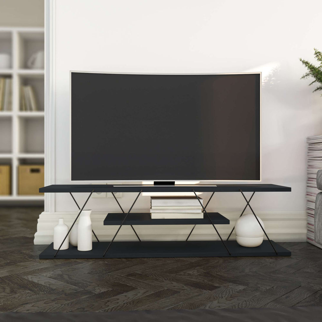 TV szekrény Canaz v2 - Anthracite, Grey-Vashome.sk