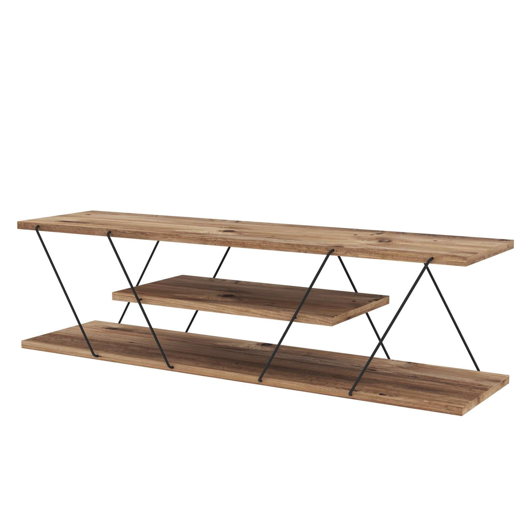 TV szekrény Canaz v2 - Black, Walnut-Vashome.sk