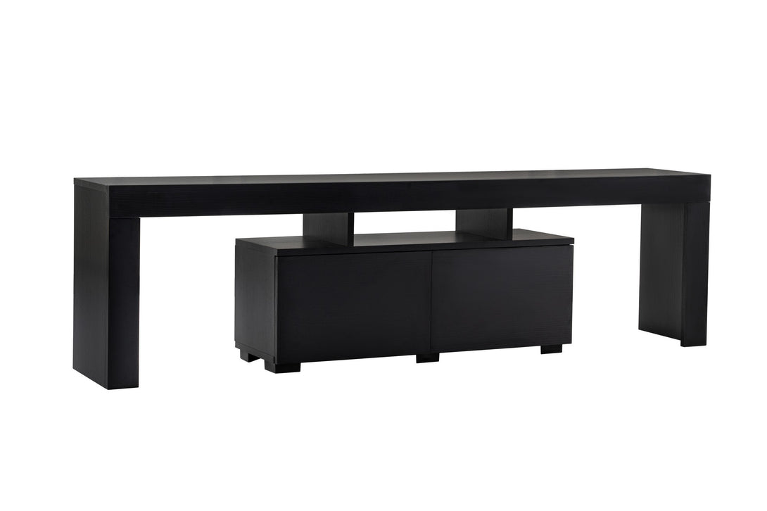 TV szekrény Enclave - Wood Black-Vashome.sk