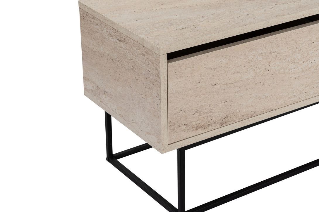 TV szekrény Escape 180 -Black, Travertine-Vashome.sk