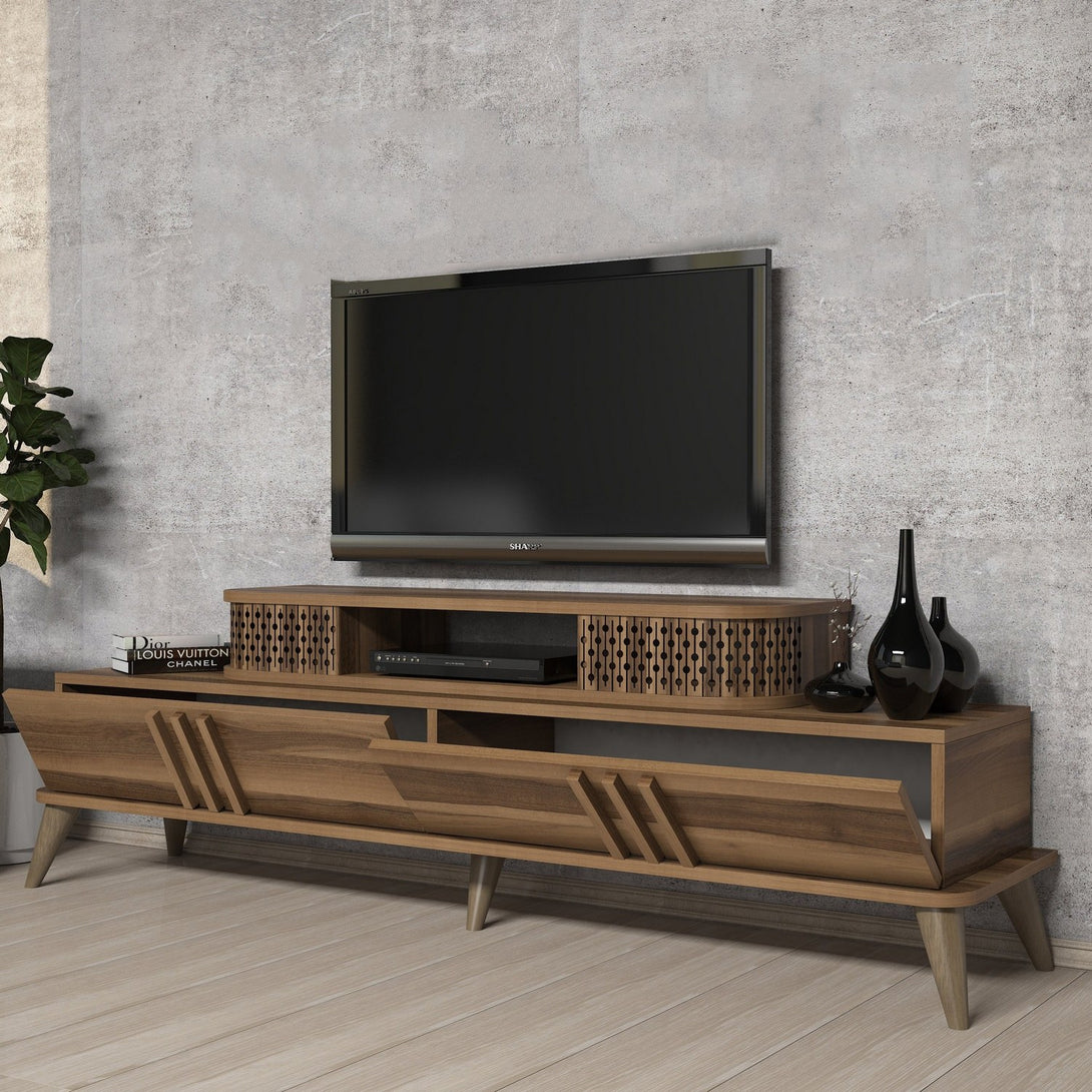 TV szekrény Eylul - Walnut-Vashome.sk