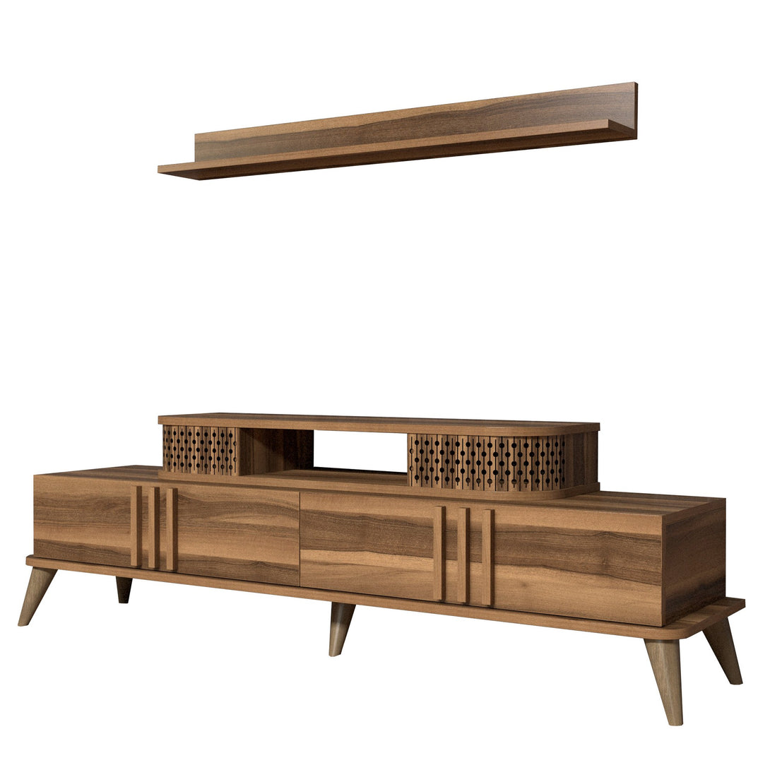 TV szekrény Eylül - Walnut-Vashome.sk