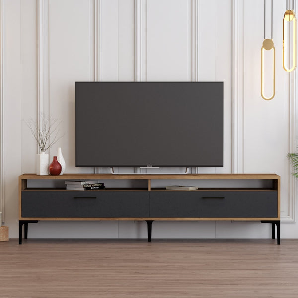 TV szekrény Istanbul 2 - Walnut Anthracite-Vashome.sk