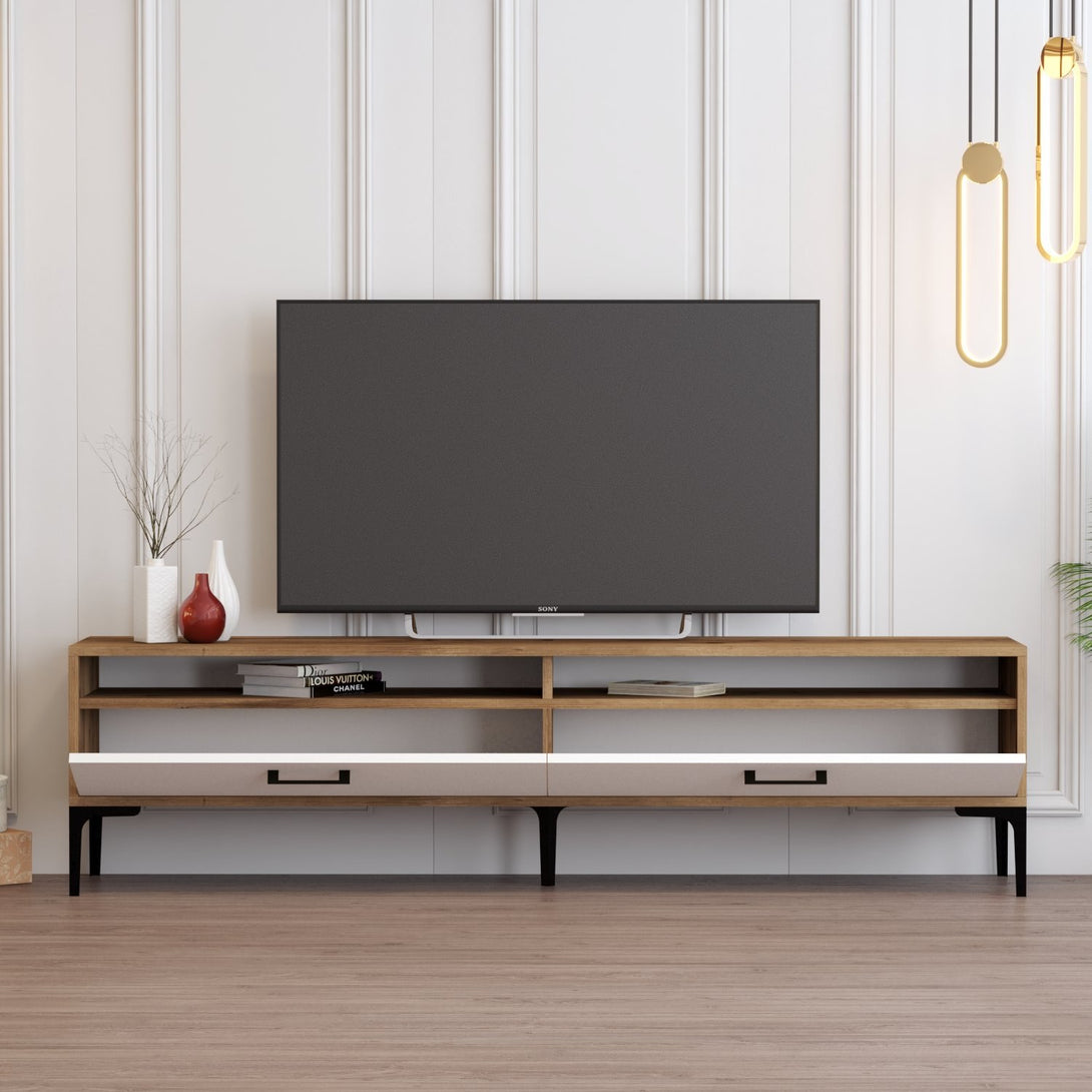 TV szekrény Istanbul 2 - Walnut White-Vashome.sk
