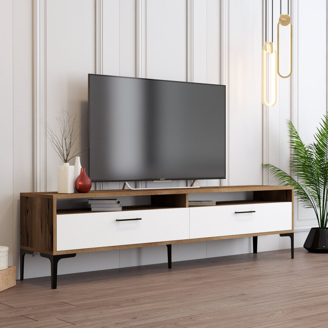 TV szekrény Istanbul 2 - Walnut White-Vashome.sk