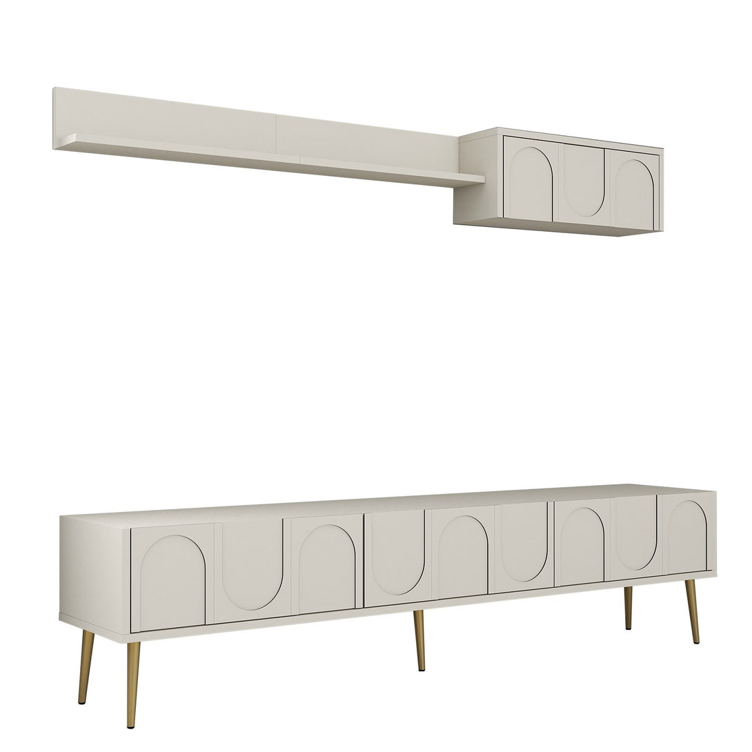 TV szekrény Lyon 2 - Cream, Gold-Vashome.sk