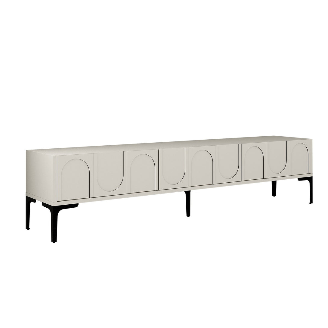 TV szekrény Lyon 42 - Cream, Black-Vashome.sk