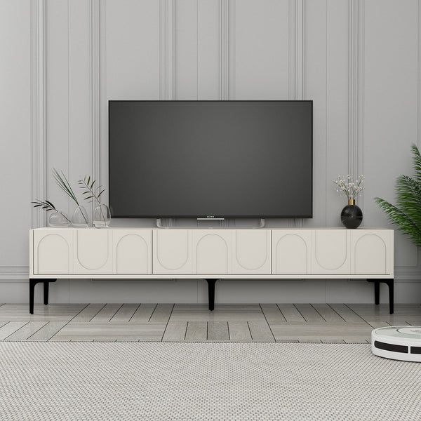 TV szekrény Lyon 42 - Cream, Black-Vashome.sk
