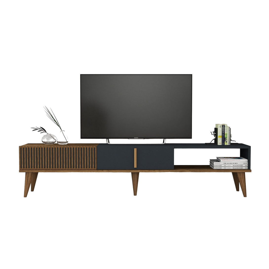 TV szekrény Milan Alt - Walnut, Anthracite-Vashome.sk