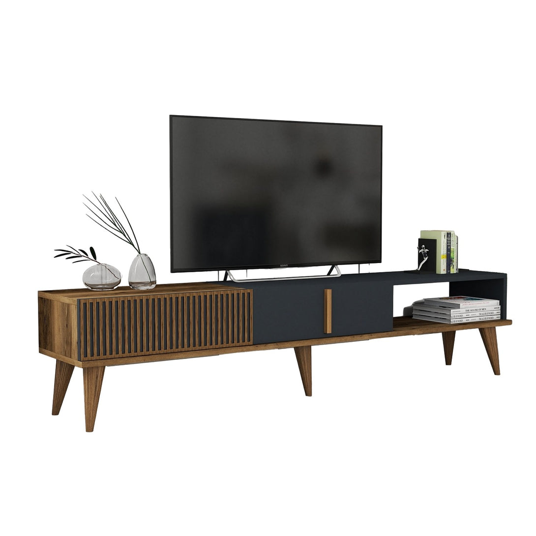 TV szekrény Milan Alt - Walnut, Anthracite-Vashome.sk