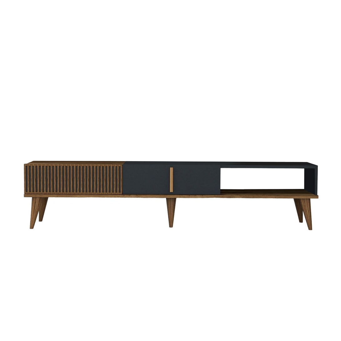 TV szekrény Milan Alt - Walnut, Anthracite-Vashome.sk