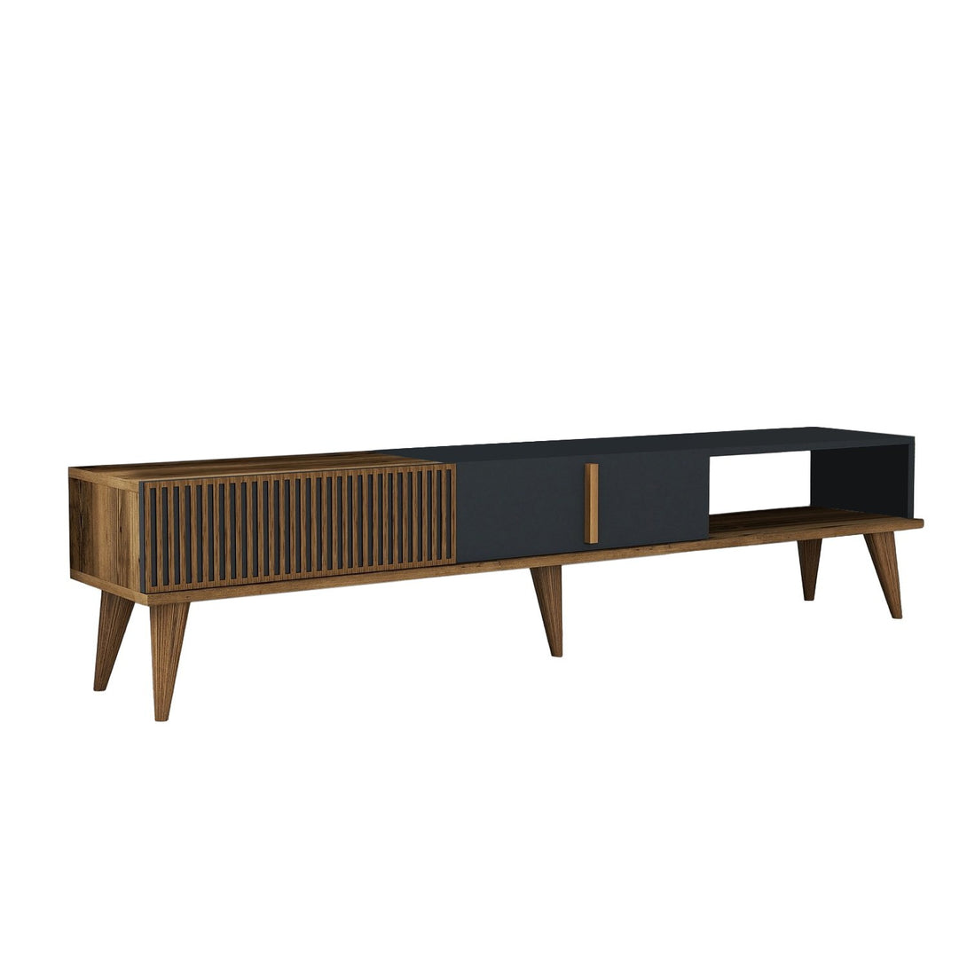 TV szekrény Milan Alt - Walnut, Anthracite-Vashome.sk