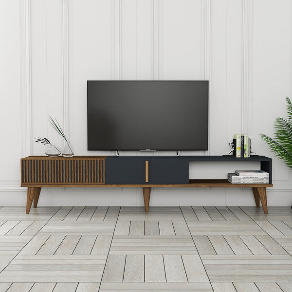 TV szekrény Milan Alt - Walnut, Anthracite-Vashome.sk
