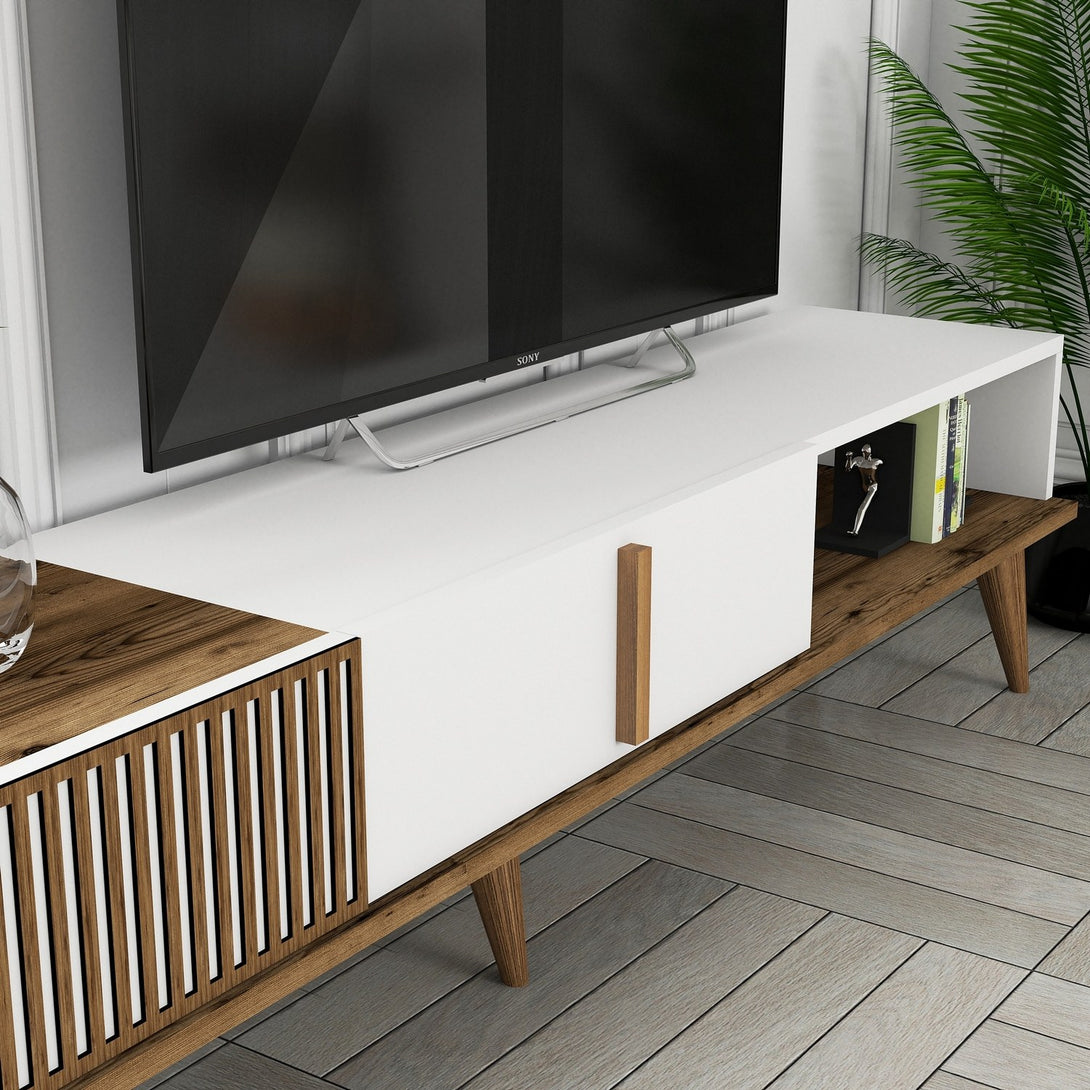 TV szekrény Milan TV - Walnut, White-Vashome.sk