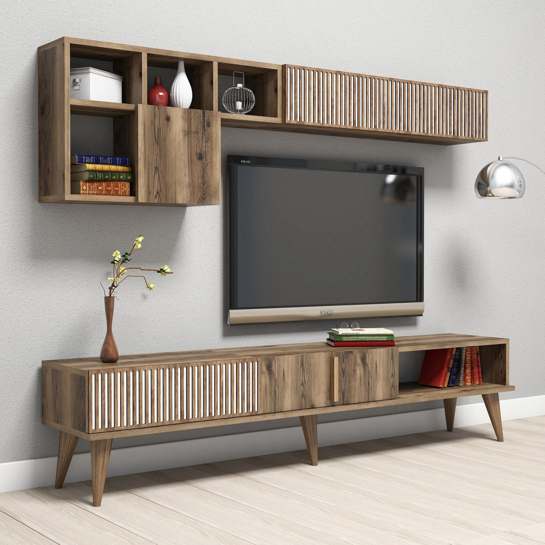 TV szekrény Milan - Walnut-Vashome.sk