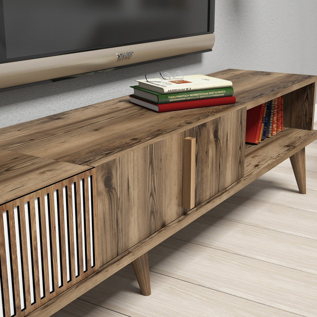 TV szekrény Milan - Walnut-Vashome.sk