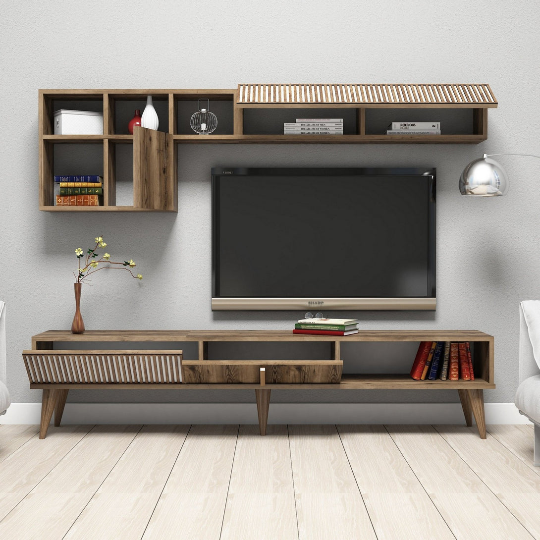 TV szekrény Milan - Walnut-Vashome.sk