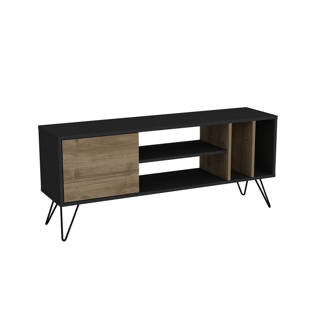 TV szekrény Mistico (140) - Walnut, Black-Vashome.sk