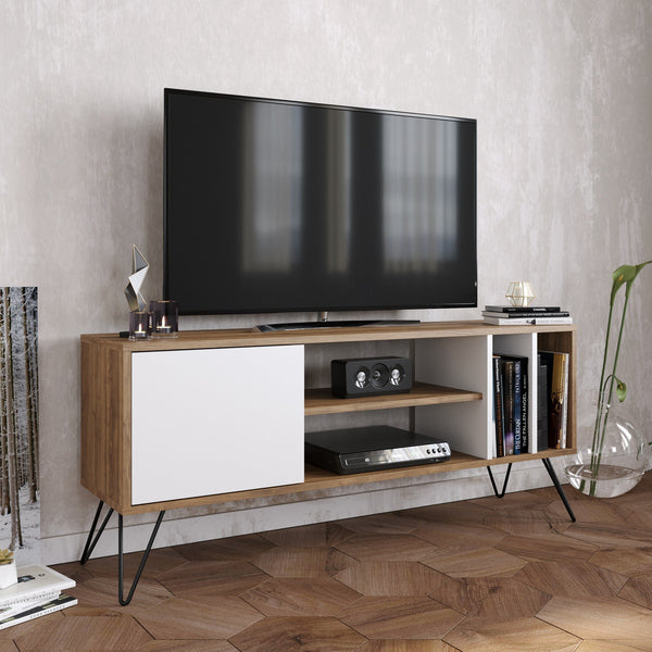 TV szekrény Mistico (140) - Walnut, White-Vashome.sk