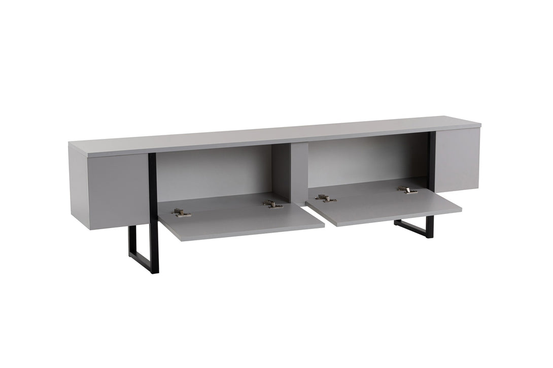 TV szekrény Serenity - Grey, Black-Vashome.sk
