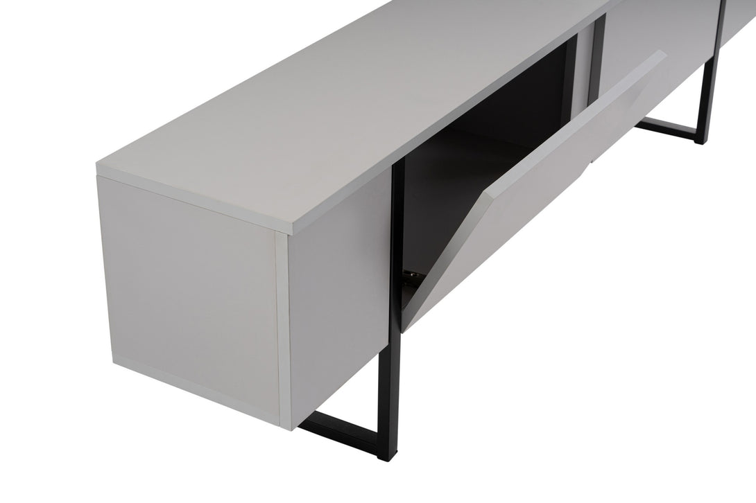 TV szekrény Serenity - Grey, Black-Vashome.sk