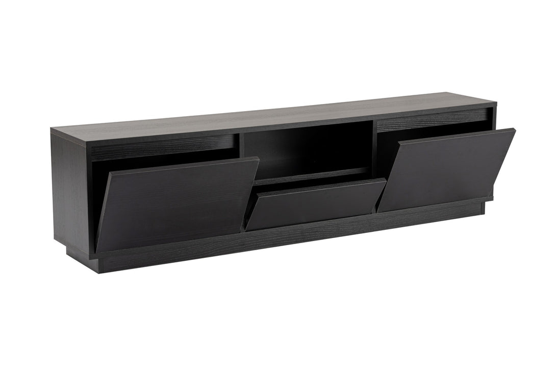 TV szekrény Vanguard - Wood Black-Vashome.sk