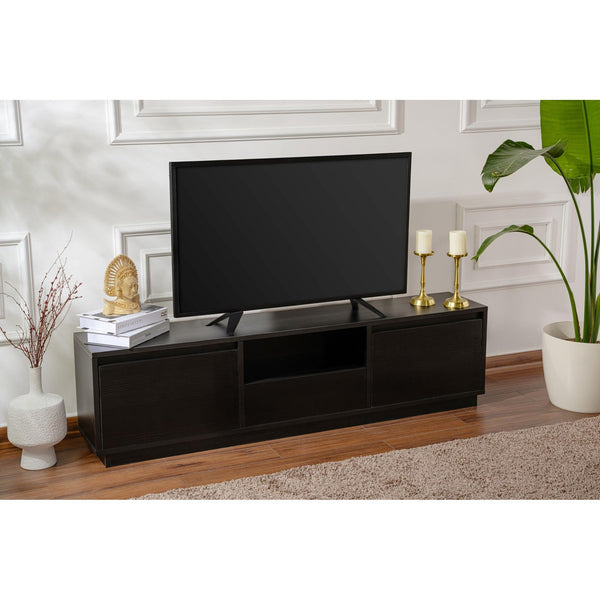 TV szekrény Vanguard - Wood Black-Vashome.sk