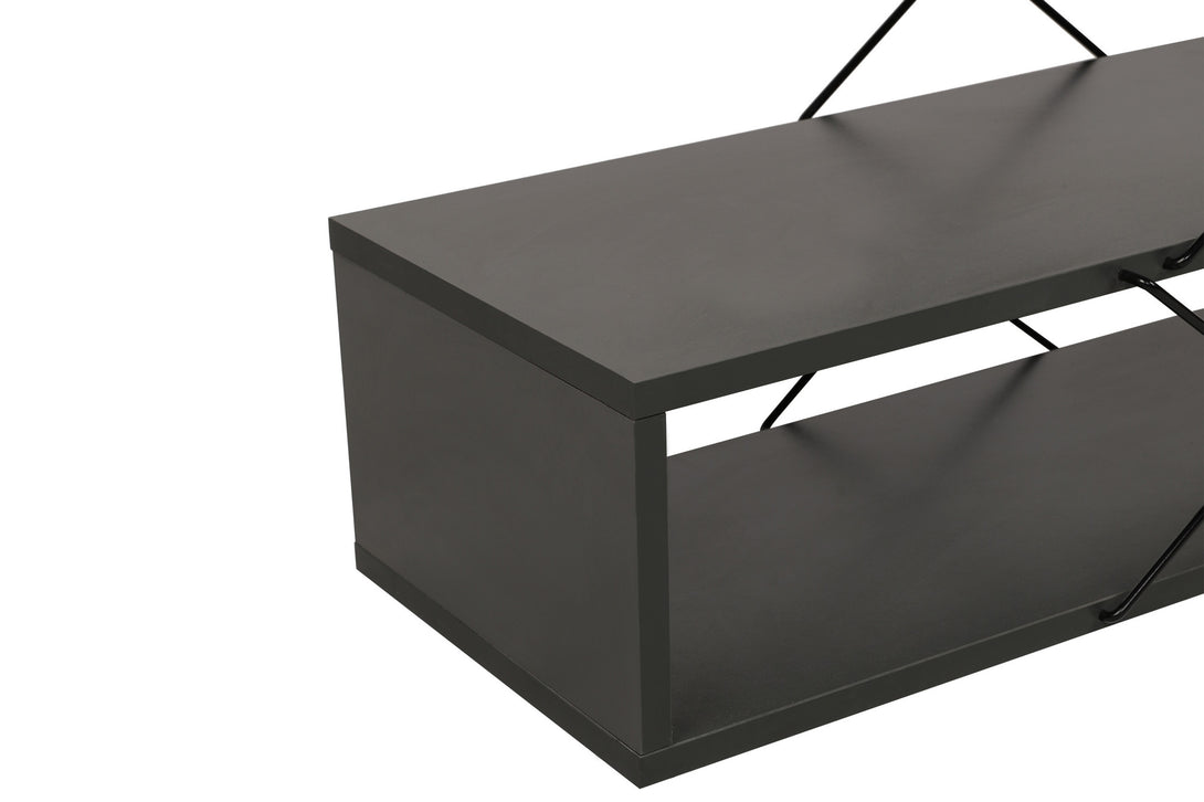 TV szekrény Zigzag - Anthracite-Vashome.sk