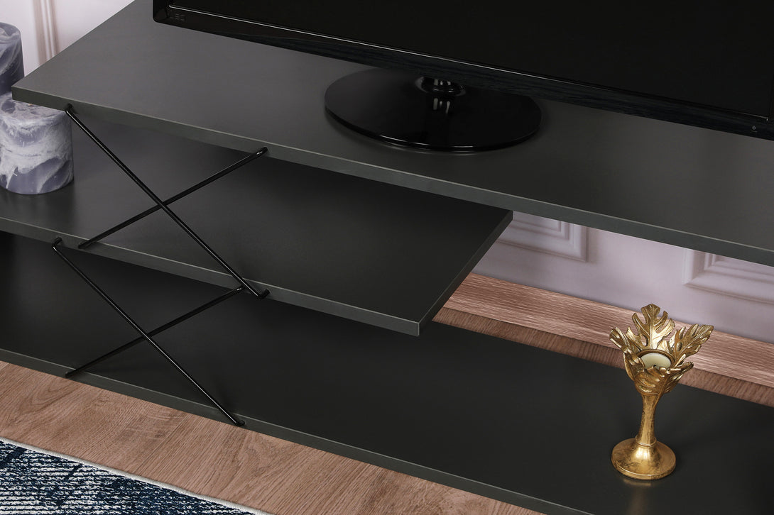 TV szekrény Zigzag - Anthracite-Vashome.sk