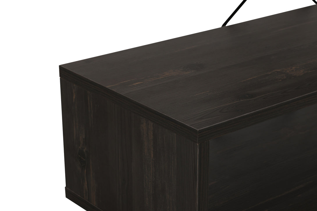 TV szekrény Zigzag - Dark Brown-Vashome.sk