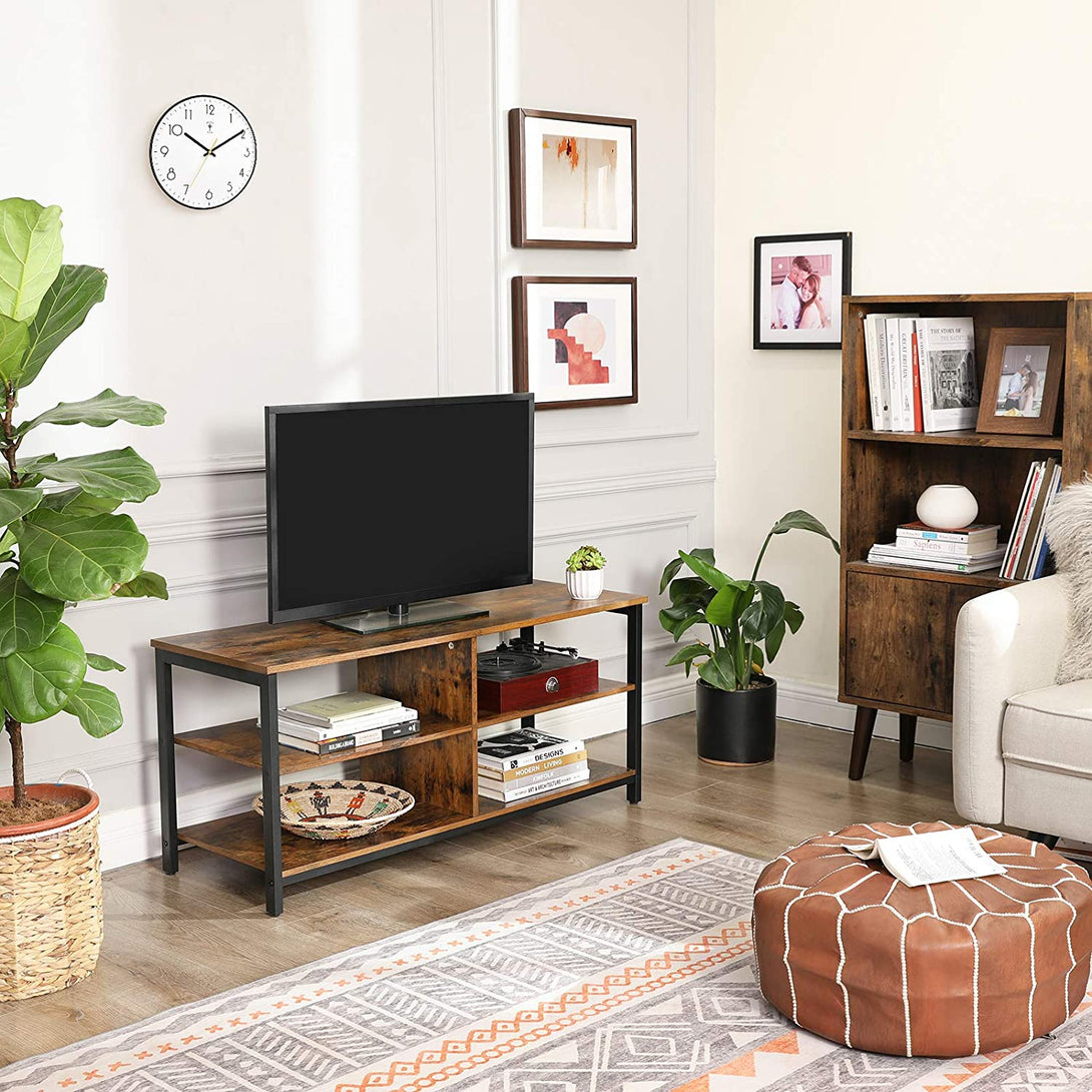 TV stolík, konzolový stolík so 4 policami 110 x 40 x 50 cm-Vashome.sk