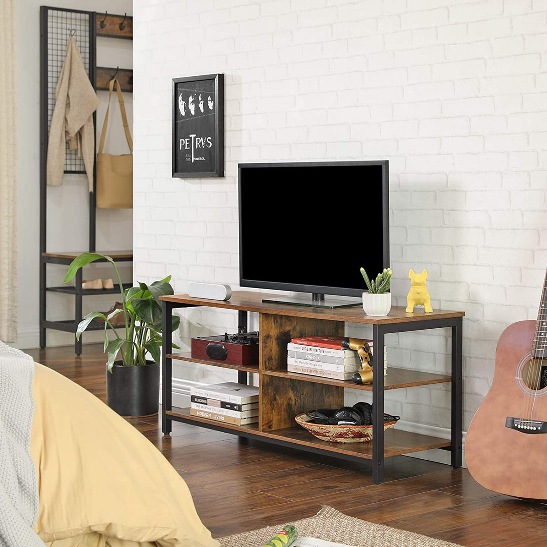 TV stolík, konzolový stolík so 4 policami 110 x 40 x 50 cm-Vashome.sk