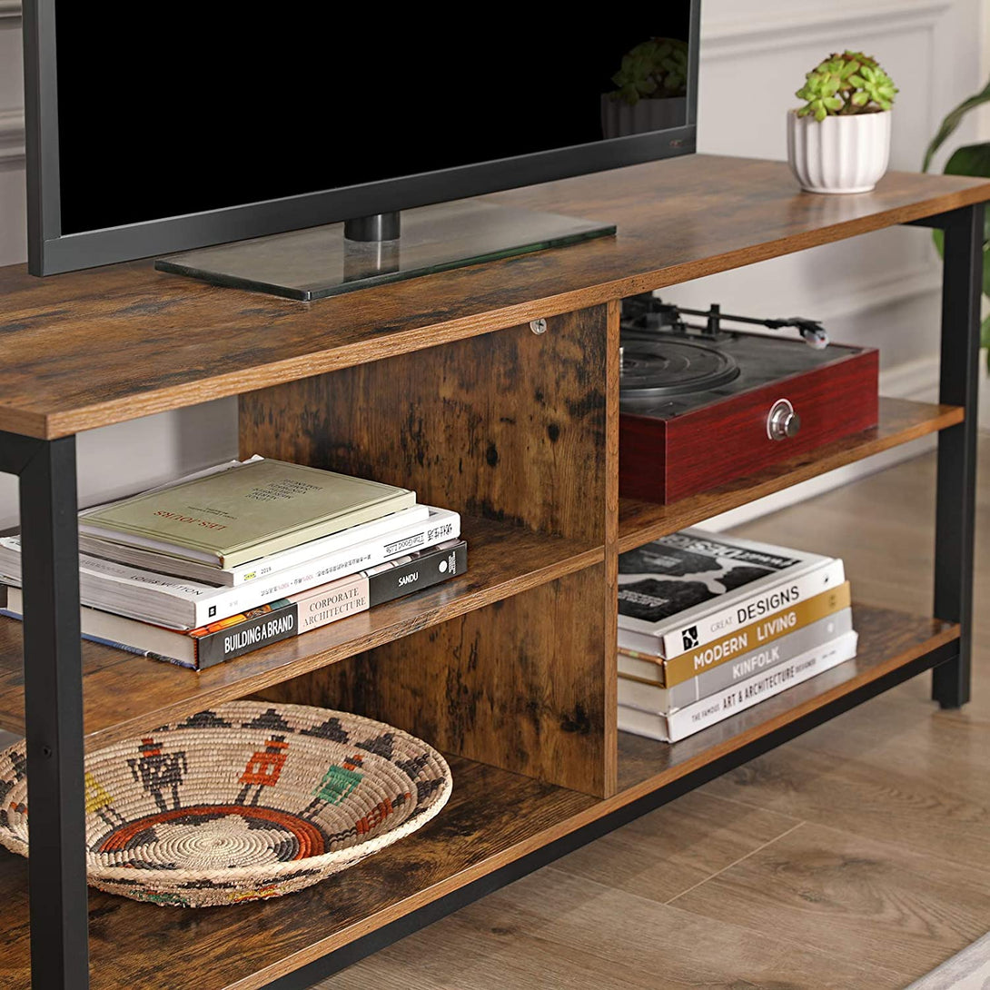 TV stolík, konzolový stolík so 4 policami 110 x 40 x 50 cm-Vashome.sk