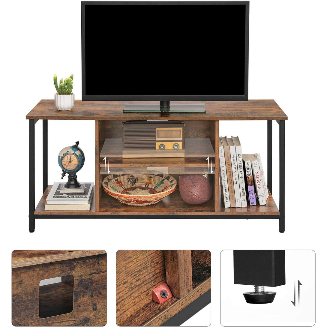 TV skrinka s otvoreným úložným priestorom, TV konzolová skrinka s policou 110 x 40 x 50 cm-Vashome.sk