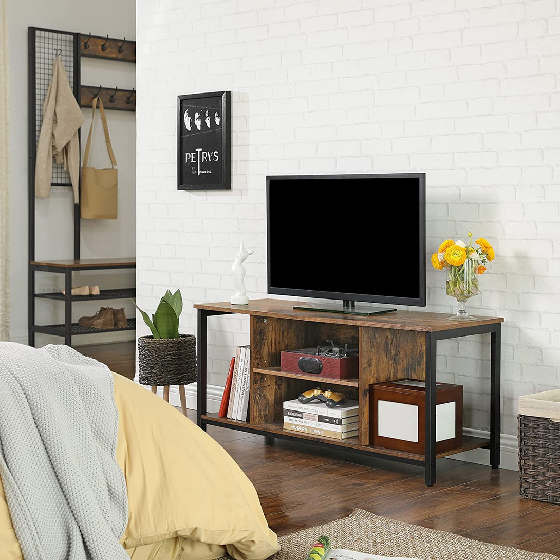 TV skrinka s otvoreným úložným priestorom, TV konzolová skrinka s policou 110 x 40 x 50 cm-Vashome.sk