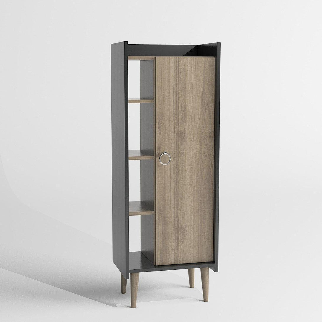 Tároló szekrény Lagomood Ruby - Walnut, Anthracite-Vashome.sk