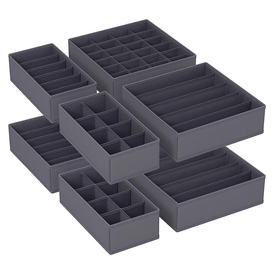 Úložné boxy, zásuvkový organizér, sada 8 ks, šedé | SONGMICS-Vashome.sk