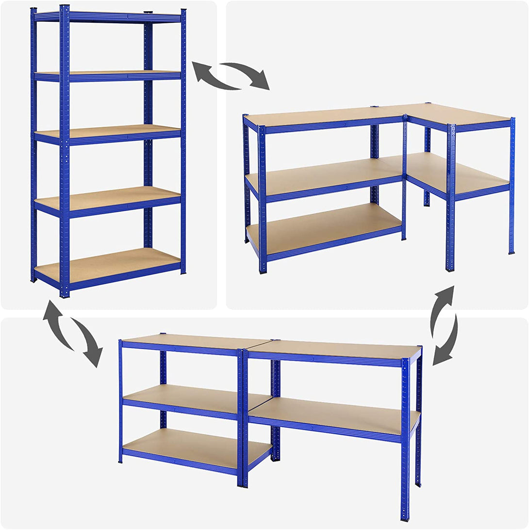 SONGMICS Policový regál s vysokou nosnosťou do 875 kg, 180 x 90 x 40 cm-Vashome.sk