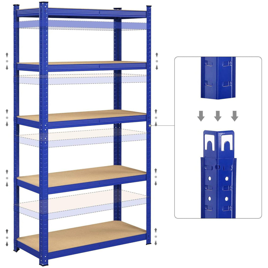 SONGMICS Policový regál s vysokou nosnosťou do 875 kg, 180 x 90 x 40 cm-Vashome.sk