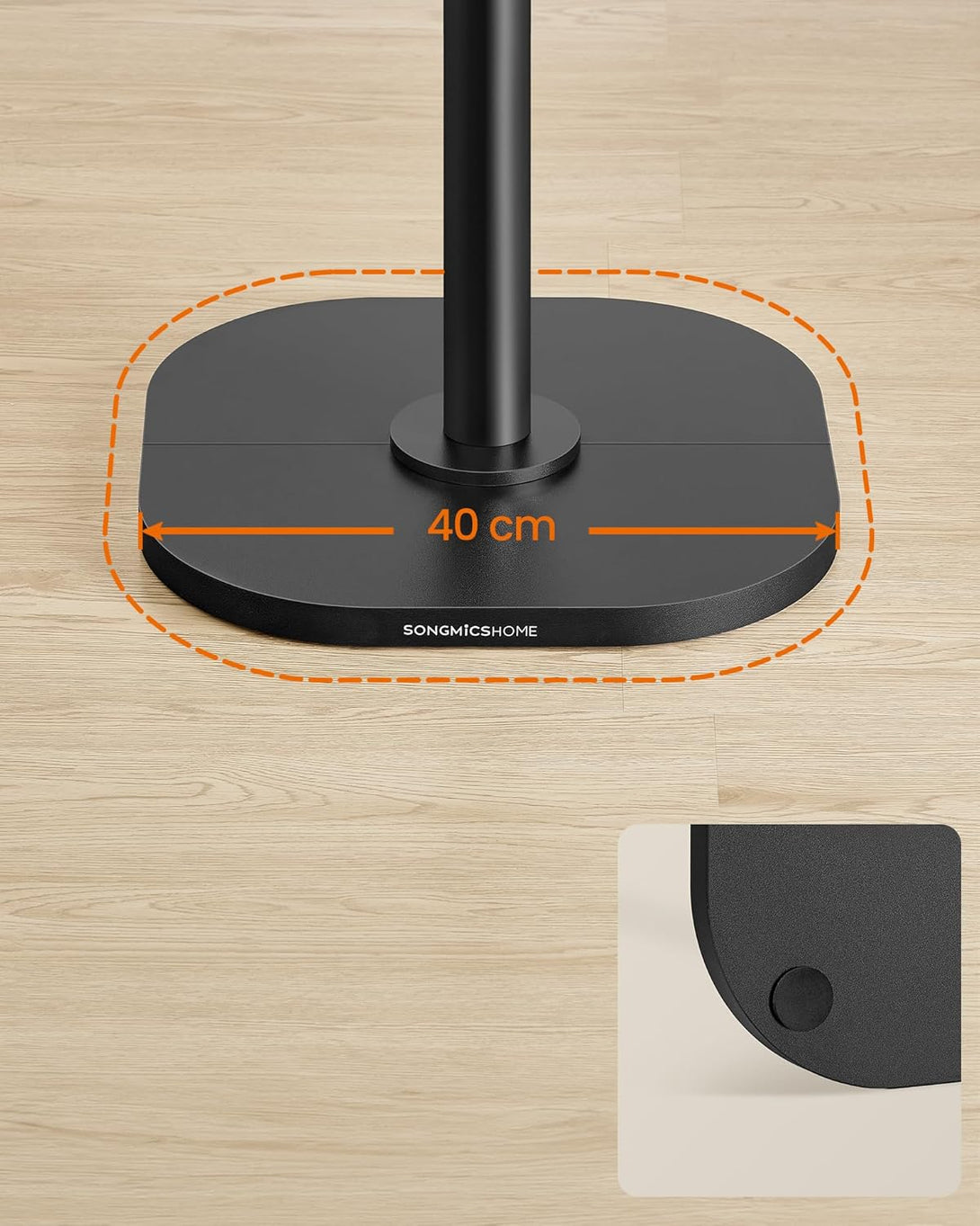 SONGMICS HOME fa alakú ruhafogas 175,3 cm magas tintafekete színben-Vashome.sk